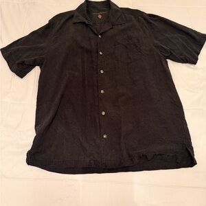 Tommy Bahama Black Casual Button Down Shirt